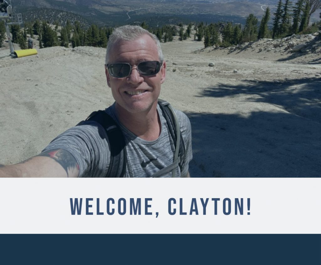 Welcome, Clayton!